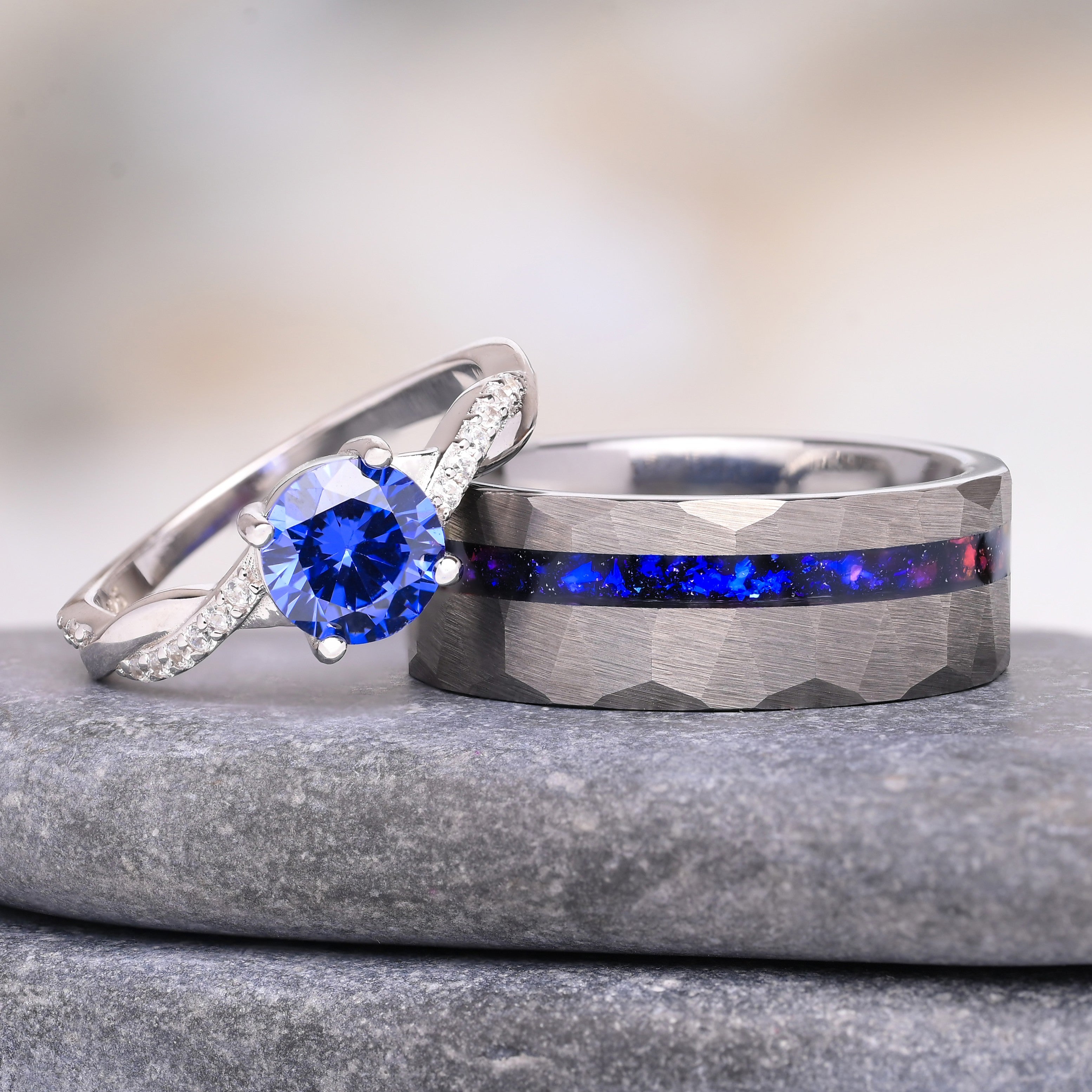 Azure - Bagues pour couples