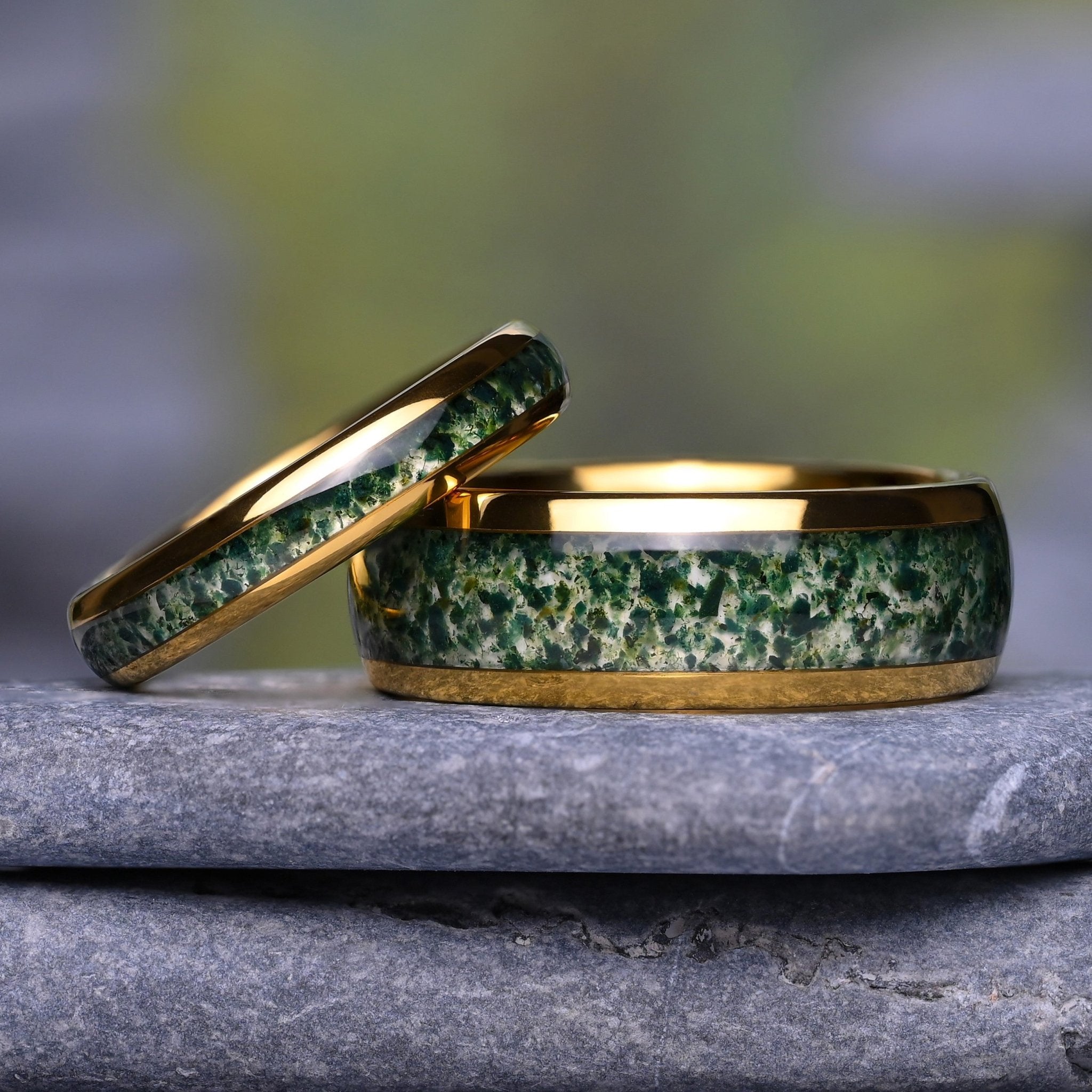 Catalyst - Ensemble de bagues en agate mousse
