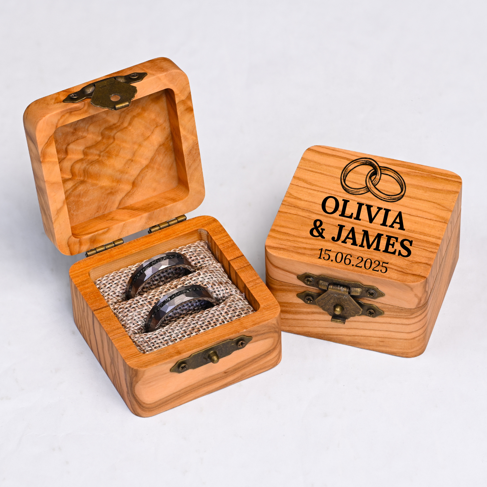 Personalisierbare Olivenholz-Box