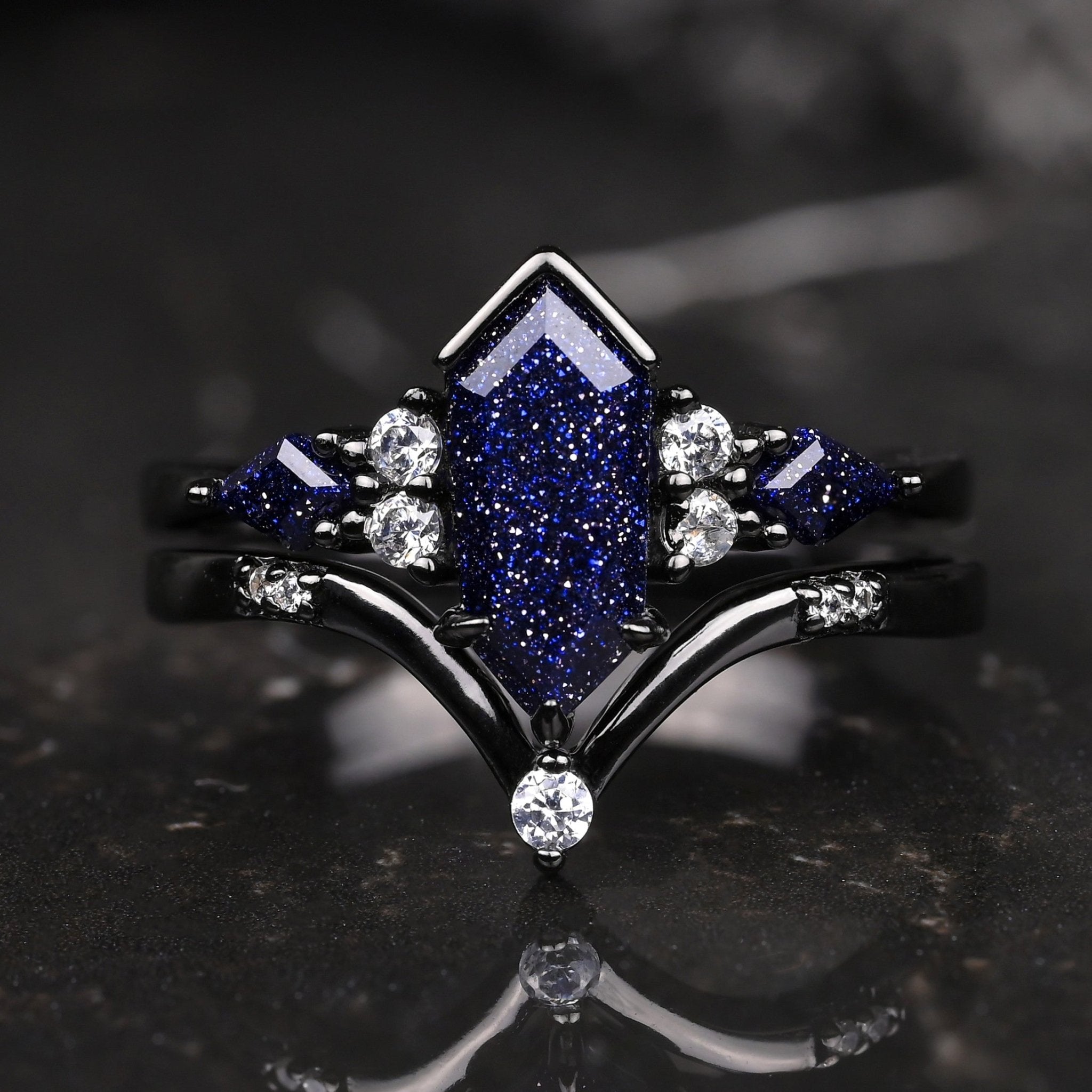 Ring Für Damen - Sandsteinnebel inlage - Sterling Silber Ringe - Monetto Ringe