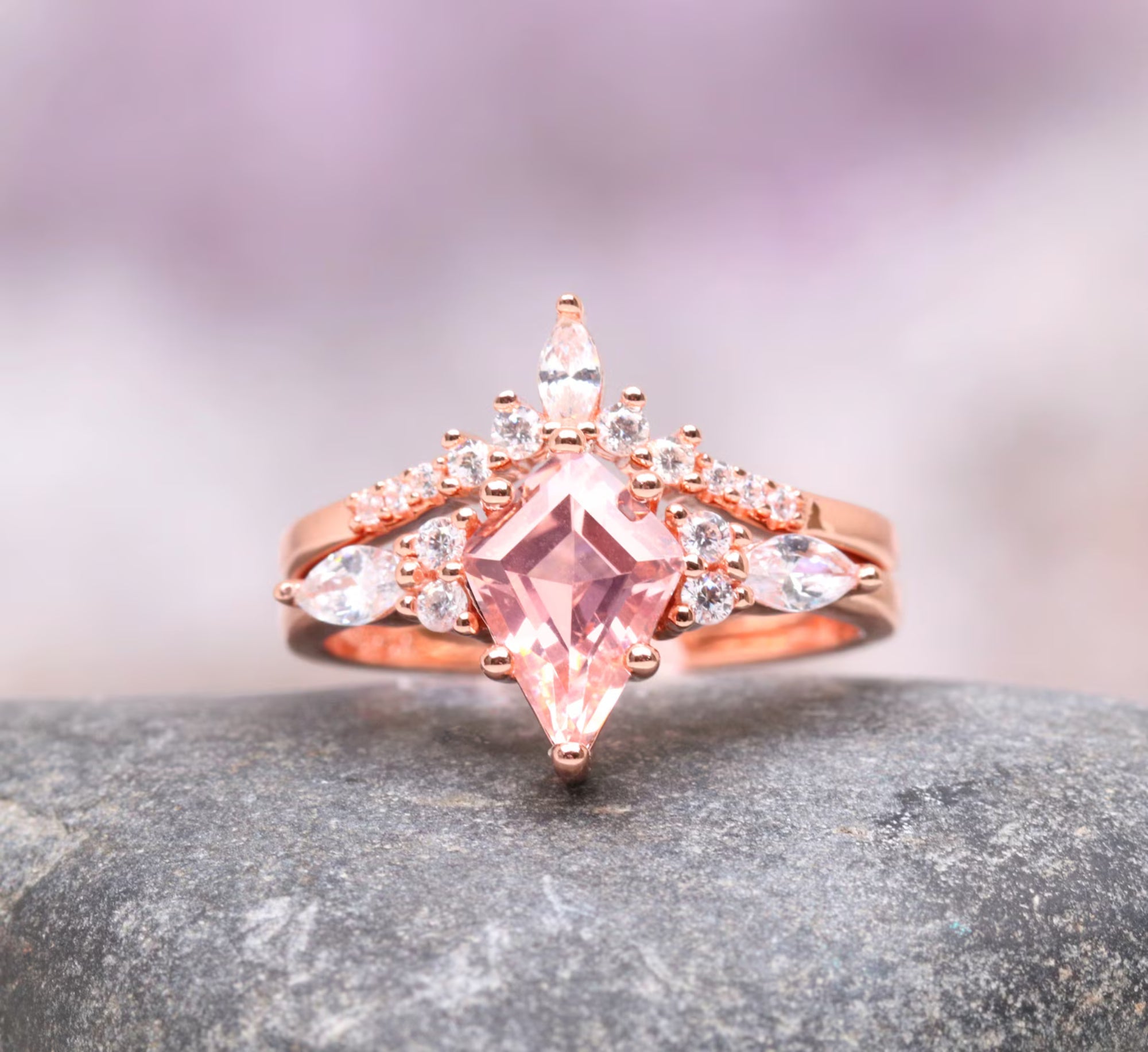 Blush Horizon - Ensemble de bagues