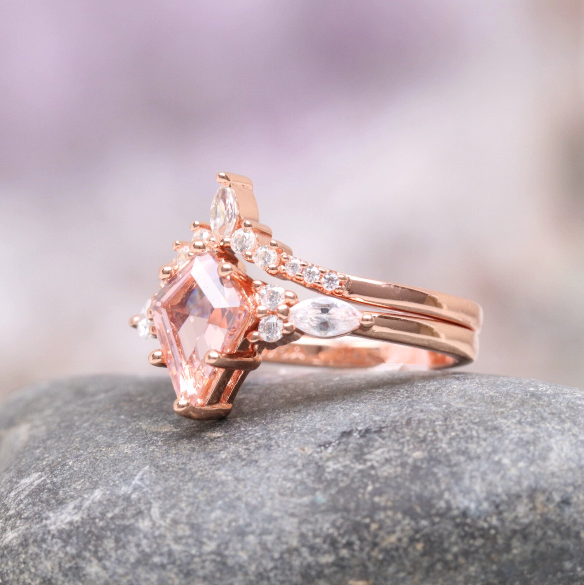 Blush Horizon - Ensemble de bagues
