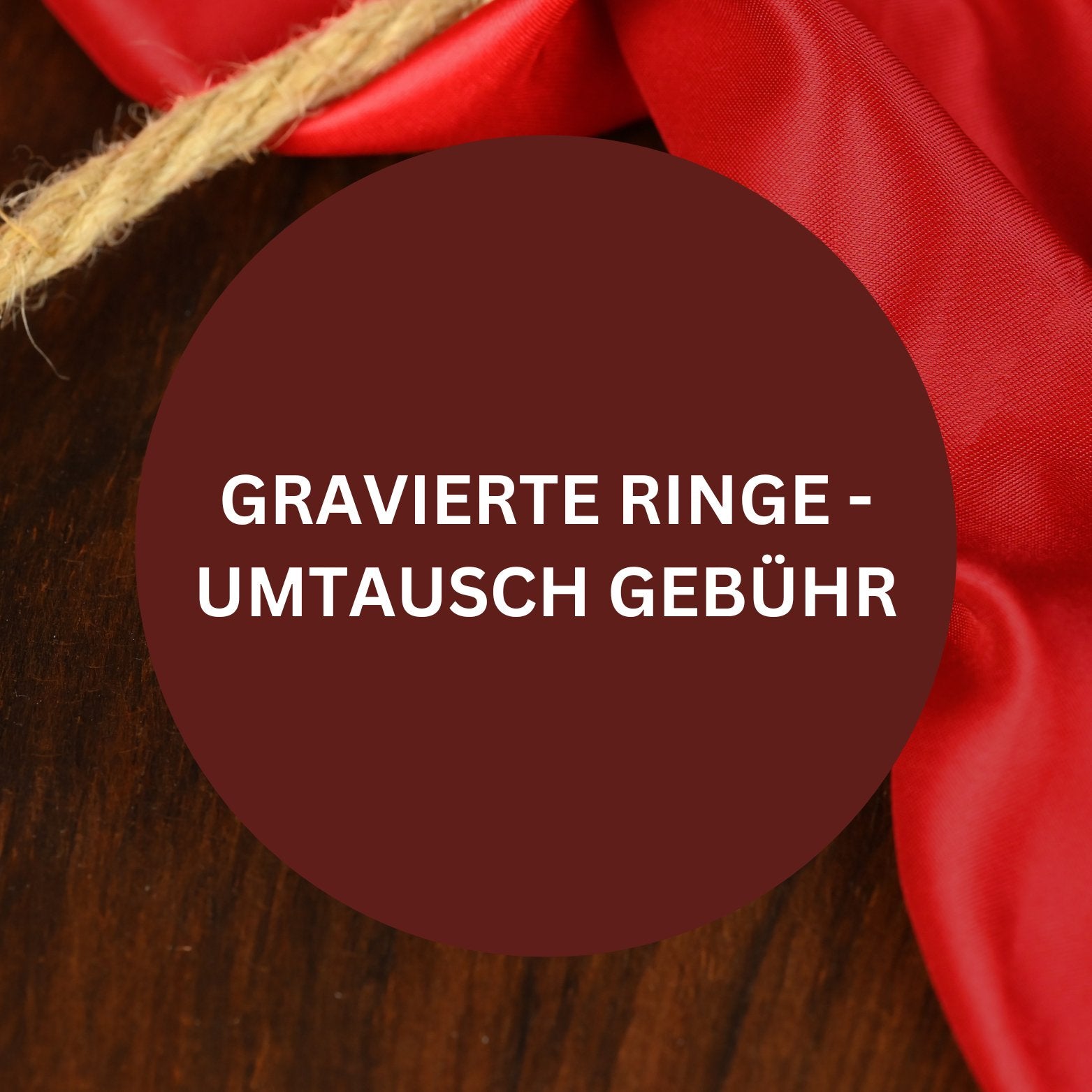 Bagues gravées / bagues personnalisées – frais d'échange pour une bague