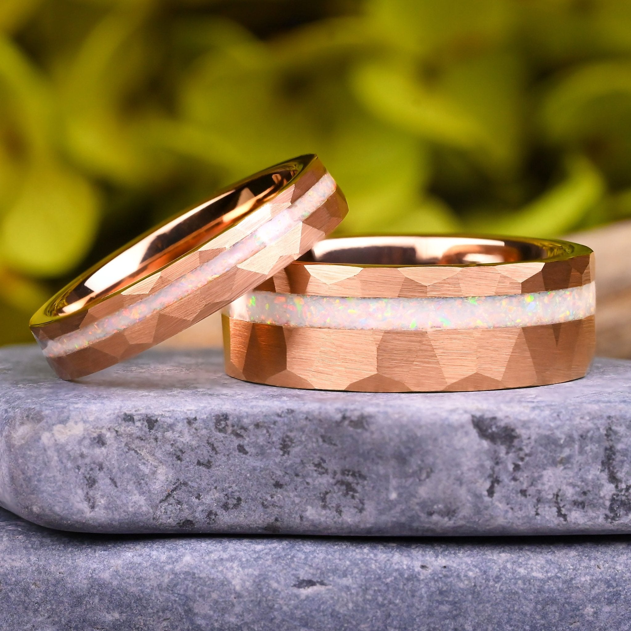 Einzigartiger Ring für Paare- Harmonie - Wolframringe für Paare- Geschenk für den Partner