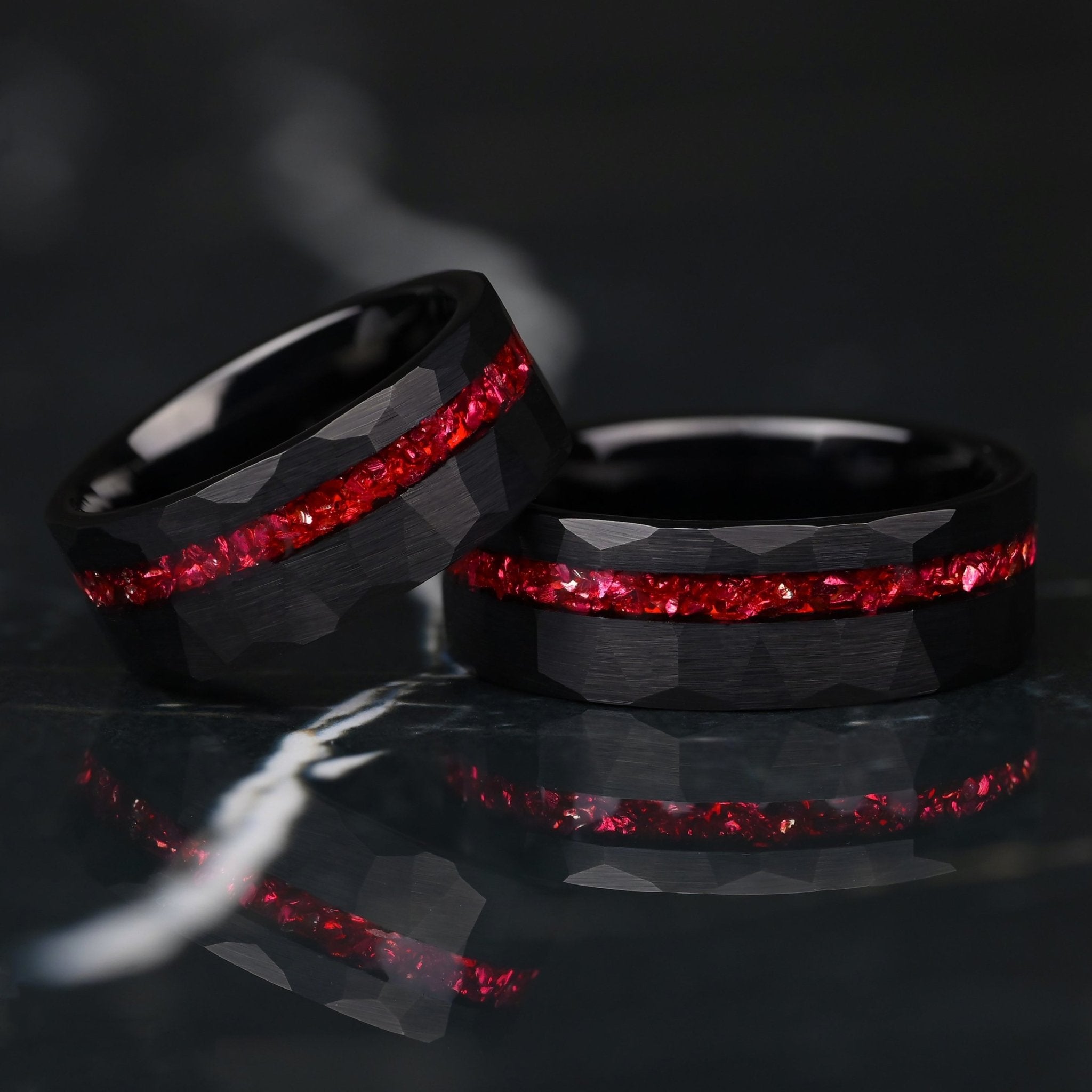 Rubis - Ensemble de bagues assorties