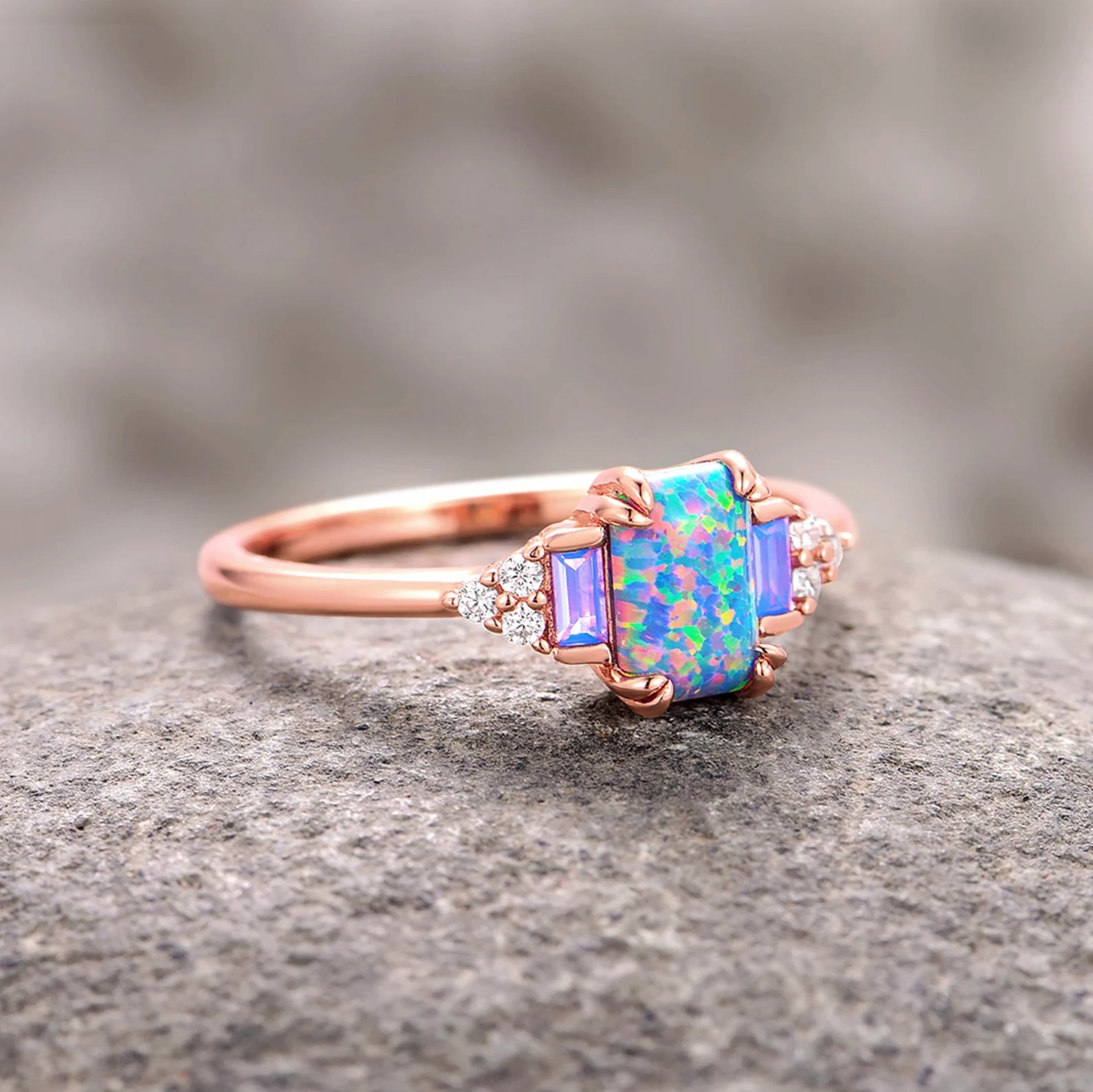 Aura - Ringe Set - WOLFRAM / STERLING SILBER - Monetto Ringe