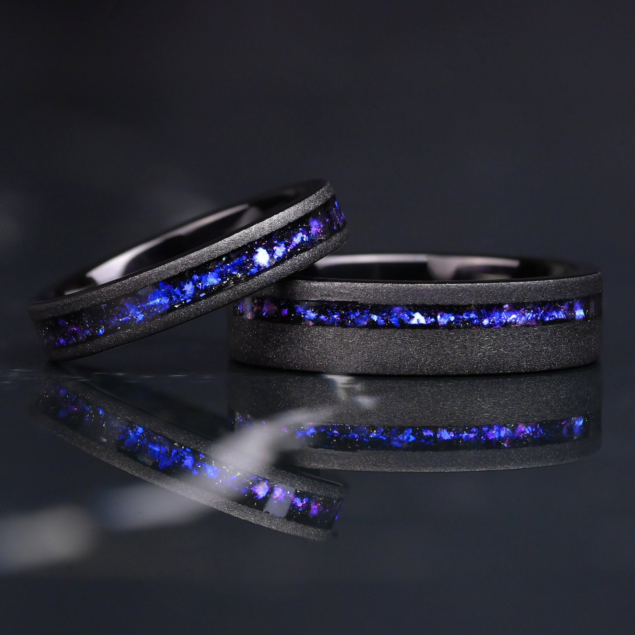 Zauberorionnebel ringe set wolfram monetto ringe